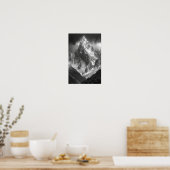 Ama Dablam Peak Top View AI Art Poster (Küche)