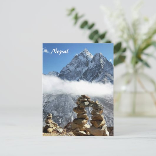 Ama Dablam, Sagarmatha, Everest trek / Nepal Postkarte (Stehend Vorderseite)