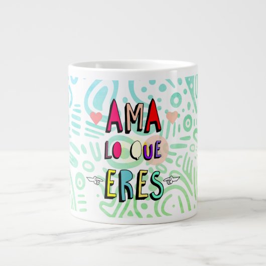 Ama lo que eres ✨ Jumbo-Tasse (Vorderseite)