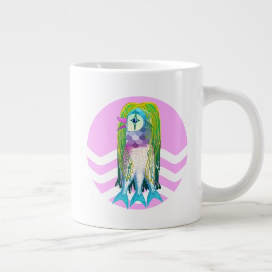 Amabie Japanischer Heilgeist Jumbo-Tasse (Rechts)