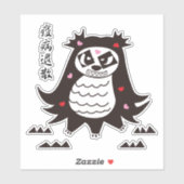 Amabie Panda Aufkleber (Blatt)