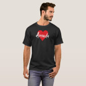 Amada Primer Nombre Yo Corazón T-Shirt (Vorne ganz)
