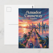 Amador-Ursache Panama Postkarte (Vorne/Hinten)