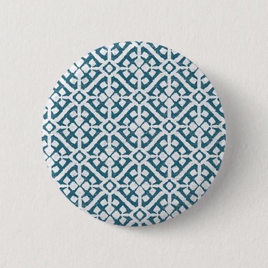 Amadora Blau-Muster Button (Vorderseite)