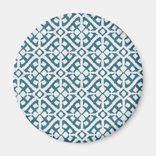 Amadora Blue Pattern Magnet (Vorne)