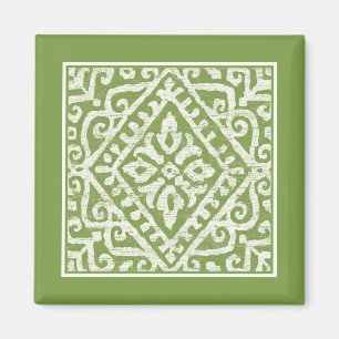 Amadora Green Pattern Magnet