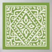 Amadora Green Pattern Poster (Vorne)