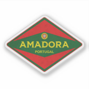 Amadora Portugal Vintag Aufkleber