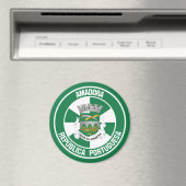 Amadora Round Emblem Magnet (In Situ (Geschirrspüler))