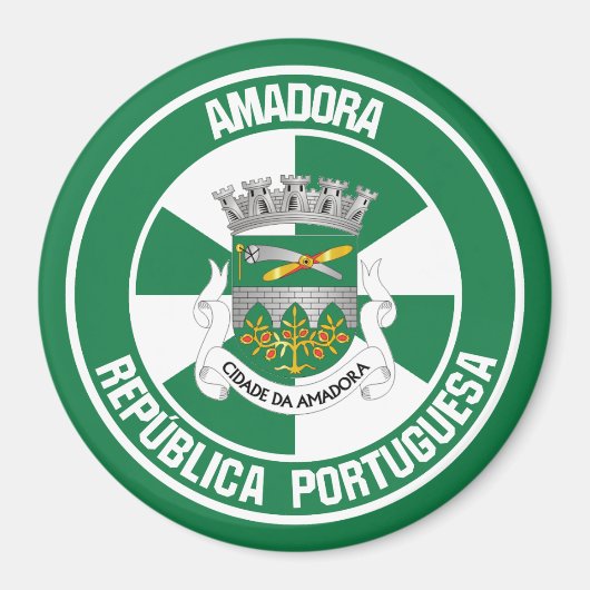 Amadora Round Emblem Magnet (Vorne)