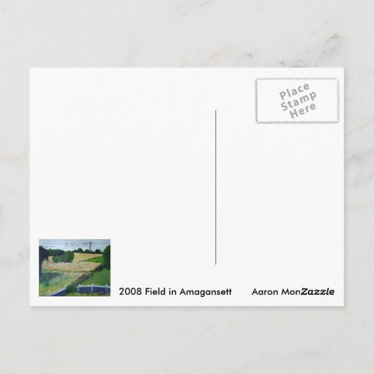 Amagansett Field Postkarte (Rückseite)