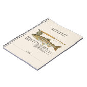 Amago Mountain Stream Fishing Log Photo Notebook Notizblock (Linke Seite)