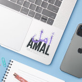 Amal Aufkleber (Laptop mit iPhone)
