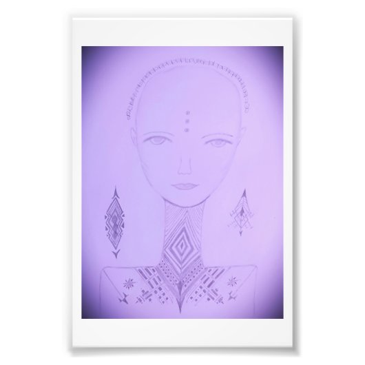 Amal Einziges farbiges Portrait Fotodruck (Vorne)