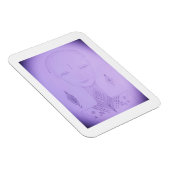 Amal Einziges farbiges Portrait Magnet (Rechte Seite)