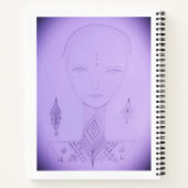 Amal Einziges farbiges Portrait Notizblock (Rückseite)