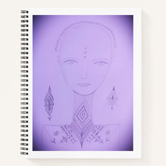 Amal Einziges farbiges Portrait Notizblock (Vorderseite)