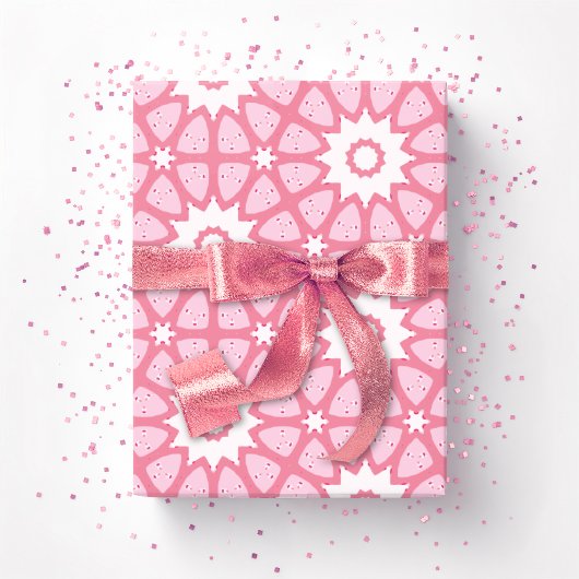 Amal Star Lattice in Pink Geschenkpapier
