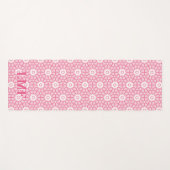 Amal Star Lattice in Pink Personalized Yogamatte (Vorderseite (Horizontal))