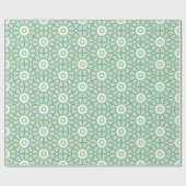 Amal Star Lattice in Slate and Green Geschenkpapier (Flach)