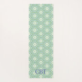 Amal Star Lattice in Slate and Green Personalized Yogamatte (Rückseite)