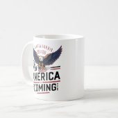 Amala Harris 2024 Präsident USA Eagle Kaffeetasse (Vorderseite Links)