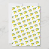 Amalfi Aquarell Lemons Vintage Hochzeit Einladung (Rückseite)