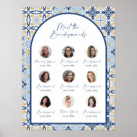 Amalfi Blue Tile Treffen Sie die Brautdusche von B