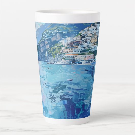 Amalfi Blues Milchtasse (Vorderseite)