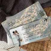 AMALFI Boarding Pass Hochzeit in Urlaubsort QR-Cod Einladung