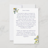 Amalfi Brautparty Dankeskarte (Rückseite)