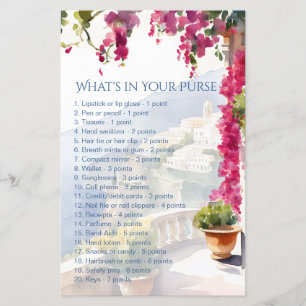 Amalfi Brautparty Spiele, was in Ihrer Geldbörse