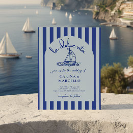 Amalfi Coast Amore: La Dolce Vita Arch Wedding Einladung
