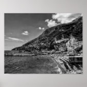 Amalfi Coast Black and Fotografy Poster (Vorne)