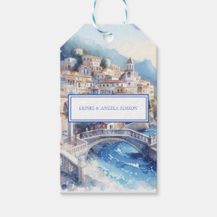 Amalfi Coast Blue Tiles Italien Personalisiertes F Geschenkanhänger
