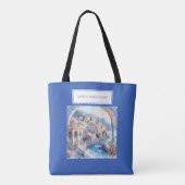 Amalfi Coast Blue Tiles Italien Tasche (Rückseite)