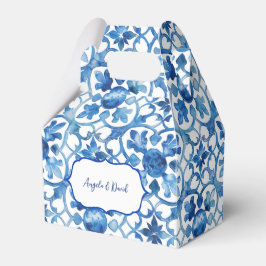 Amalfi Coast Blue White Tiles Italien Geschenkschachtel