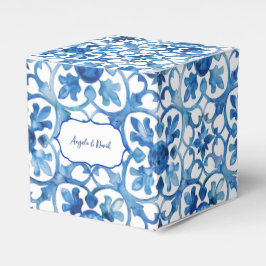 Amalfi Coast Blue White Tiles Italien Geschenkschachtel