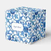 Amalfi Coast Blue White Tiles Italien Geschenkschachtel (Rückseite)