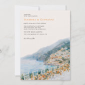 Amalfi Coast Destination Wedding Invitation Einladung (Vorderseite)