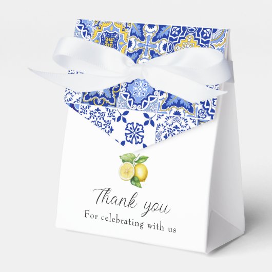 Amalfi Coast Italienische Babydusche Geschenkschachtel (Vorderseite)