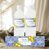 Amalfi Coast Italienische Babydusche Wasserflaschenetikett