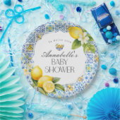 Amalfi Coast Italienische Dusche Tisch Decke Pappteller (Party)