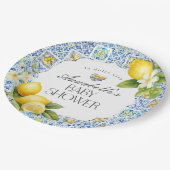 Amalfi Coast Italienische Dusche Tisch Decke Pappteller (Schrägansicht)