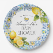 Amalfi Coast Italienische Dusche Tisch Decke Pappteller (Vorderseite)