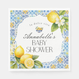 Amalfi Coast Italienische Dusche Tisch Decke Serviette