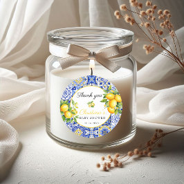 Amalfi Coast Italienisches Baby Dusche Gefallen Runder Aufkleber