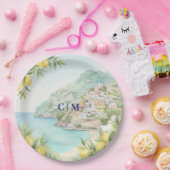 Amalfi Coast Italy Lemon Wedding Pappteller (Party)