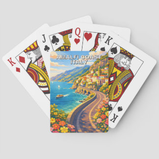 Amalfi Coast Italy Riviera Vintage Travel Deck Spielkarten