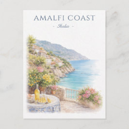 Amalfi Coast Italy Vacation Travel Postkarte